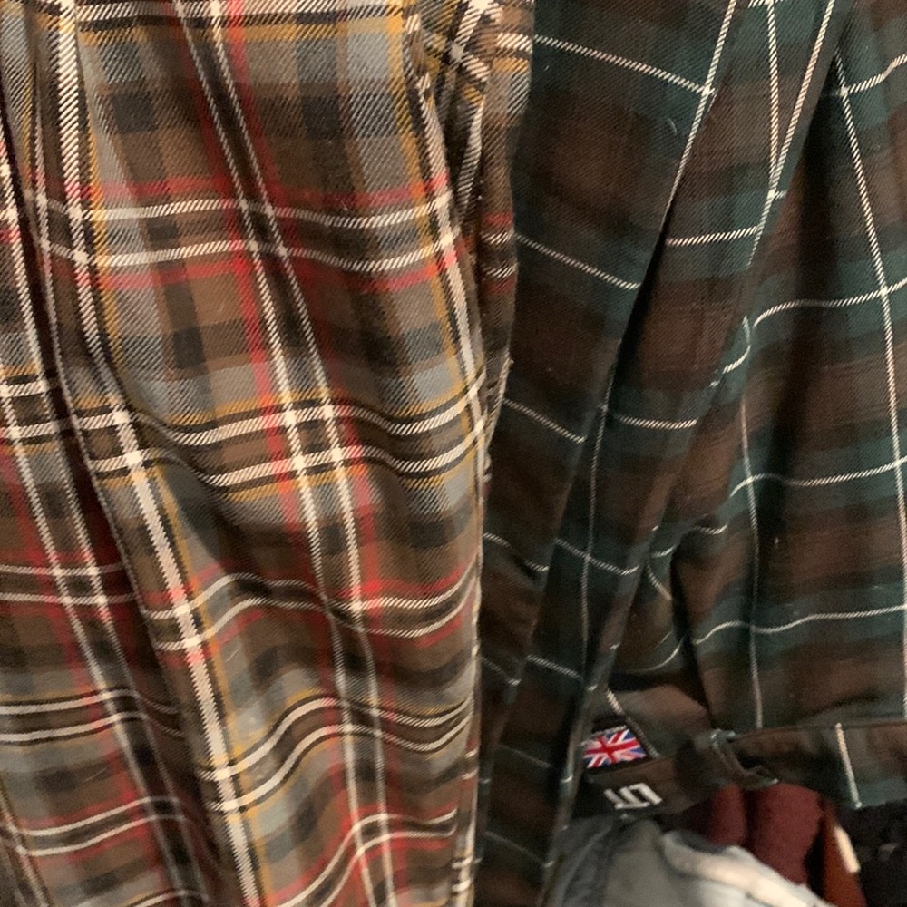 love too true plaid trousers